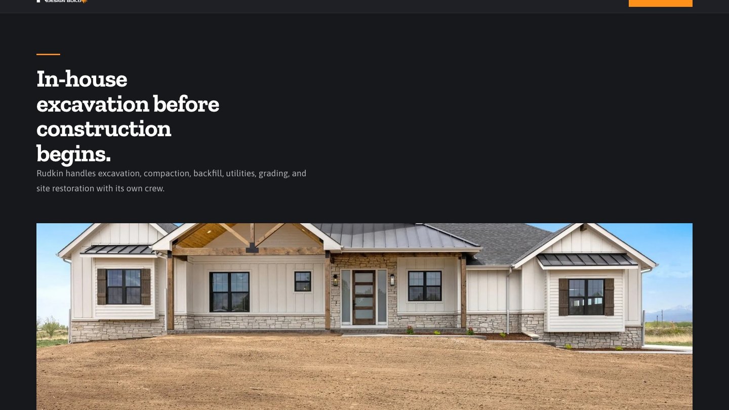 The below grade excavation section of the new homepage